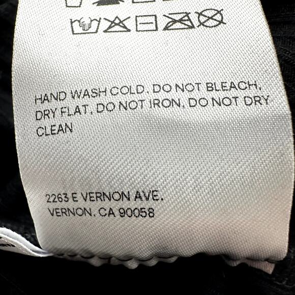 Reformation Kassia Pants Tie Waist High Rise Trousers Slim Straight Black XS NWT - Picture 5 of 6